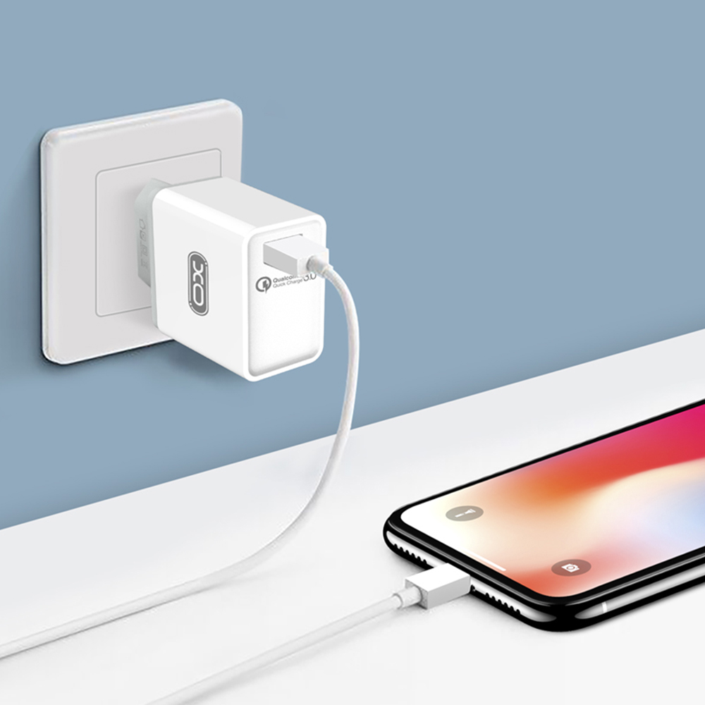 XO �adowarka sieciowa L32 bia�a 1USB QC3.0 / 4