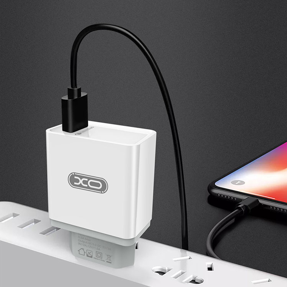 XO �adowarka sieciowa L32 bia�a 1USB QC3.0 / 6