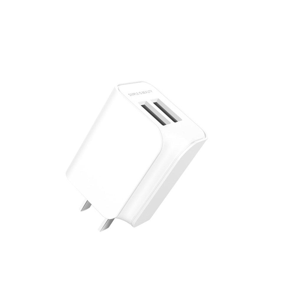 XO �adowarka sieciowa L35D plus kabel micro bia�a 2USB 2,1A / 2