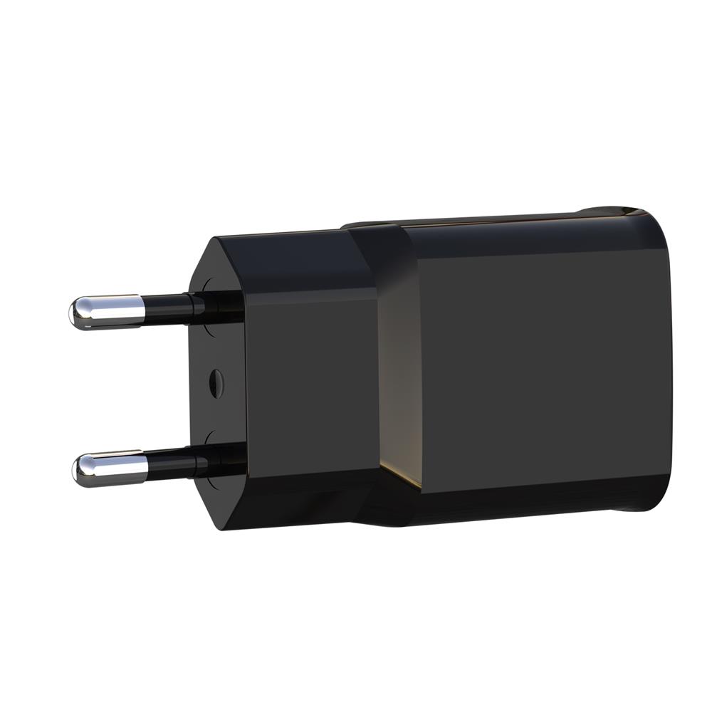 XO adowarka sieciowa L92C 2x USB 2,4A czarna + kabel Lightning / 3