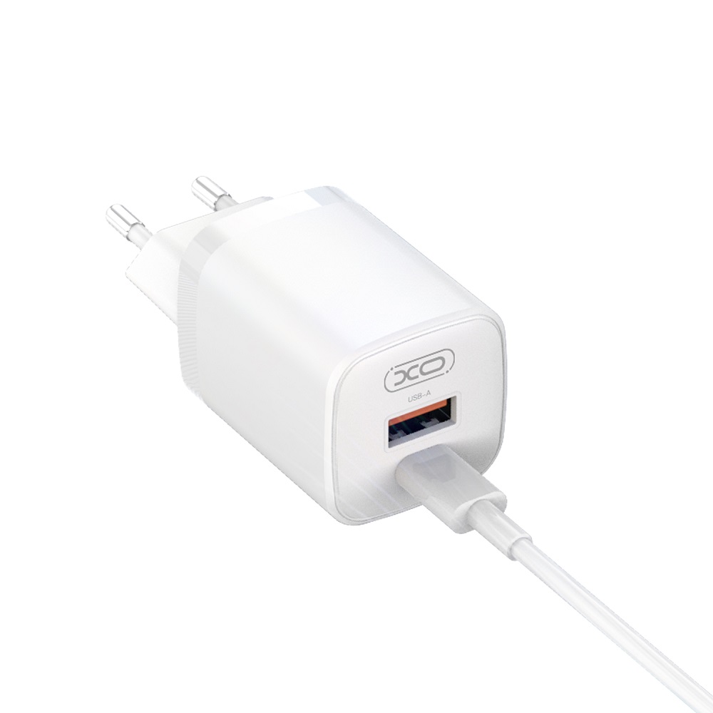 XO �adowarka sieciowa L96 PD 30W QC 3.0 18W 1x USB 1x USB-C bia�a + kabel USB-C - USB-C / 2