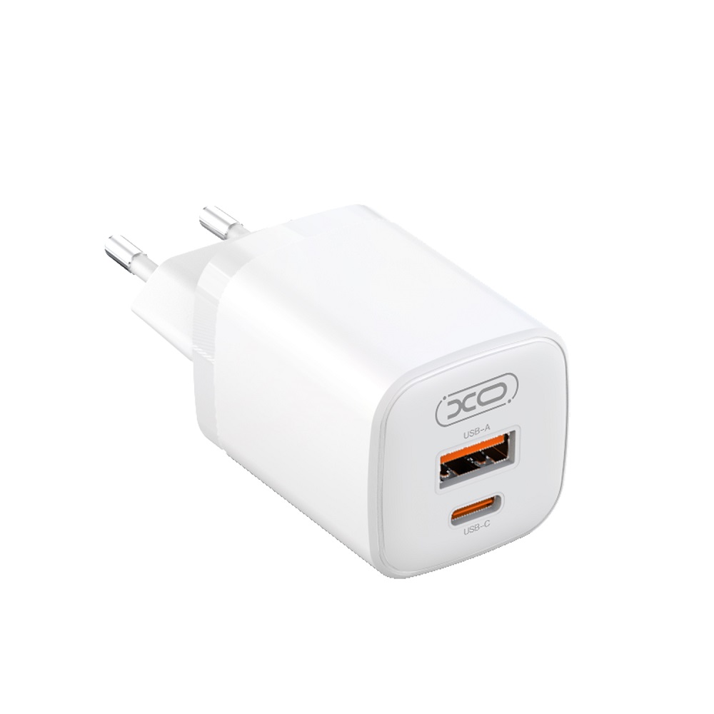 XO �adowarka sieciowa L96 PD 30W QC 3.0 18W 1x USB 1x USB-C bia�a + kabel USB-C - USB-C / 4