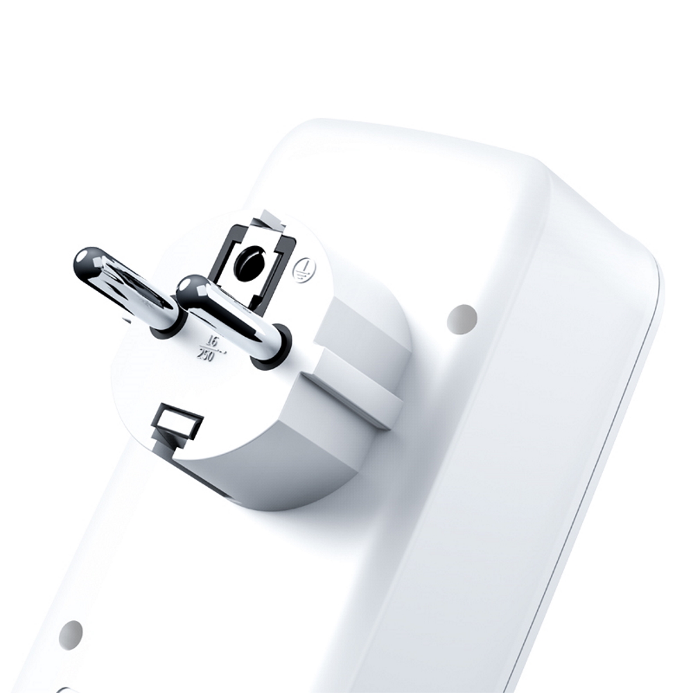 XO �adowarka sieciowa z rozdzielaczem gniazda WL08 2,4 A 2x USB bia�a 16A 4000W MAX / 5