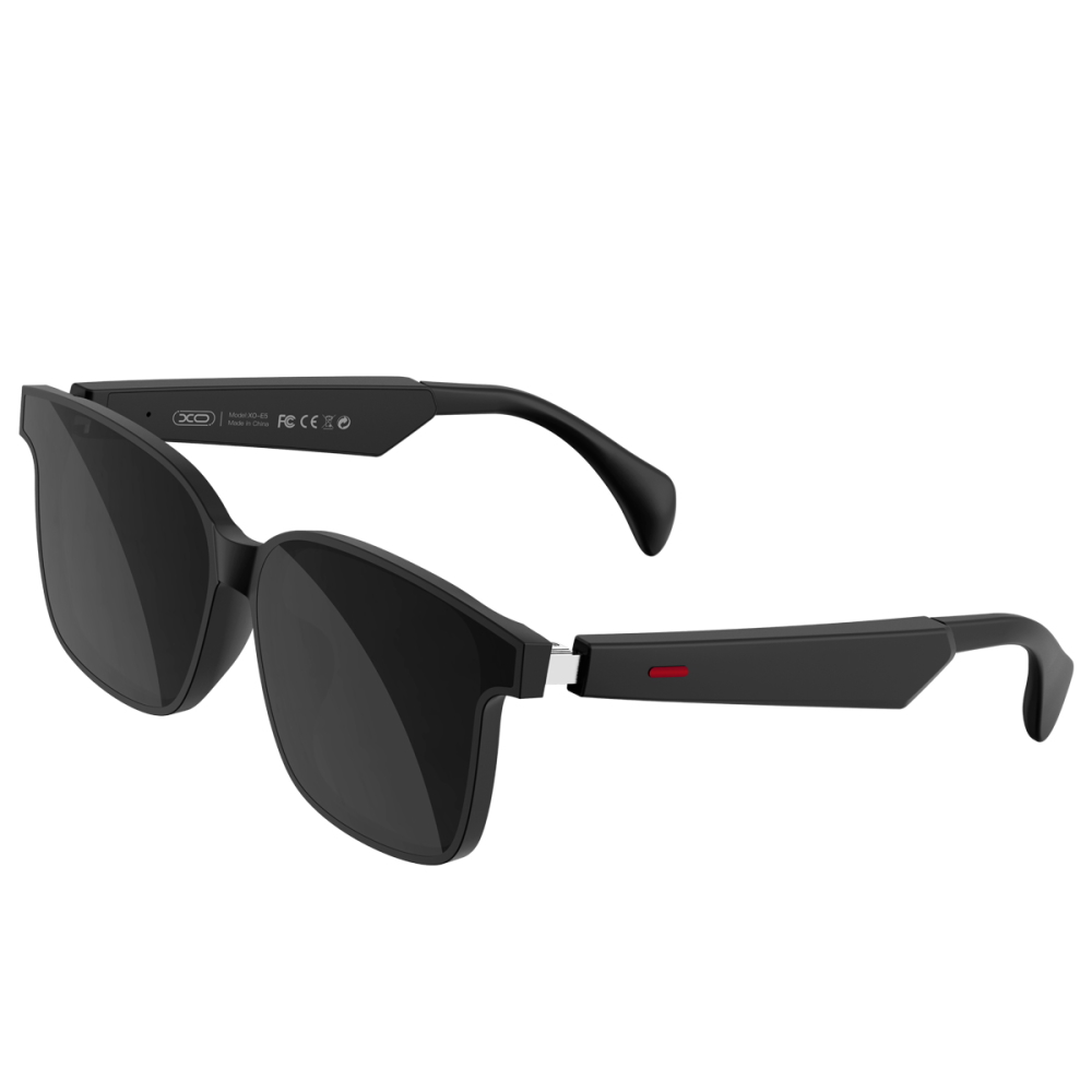 XO okulary bluetooth E5 przeciwsoneczne czarne nylonowe UV400