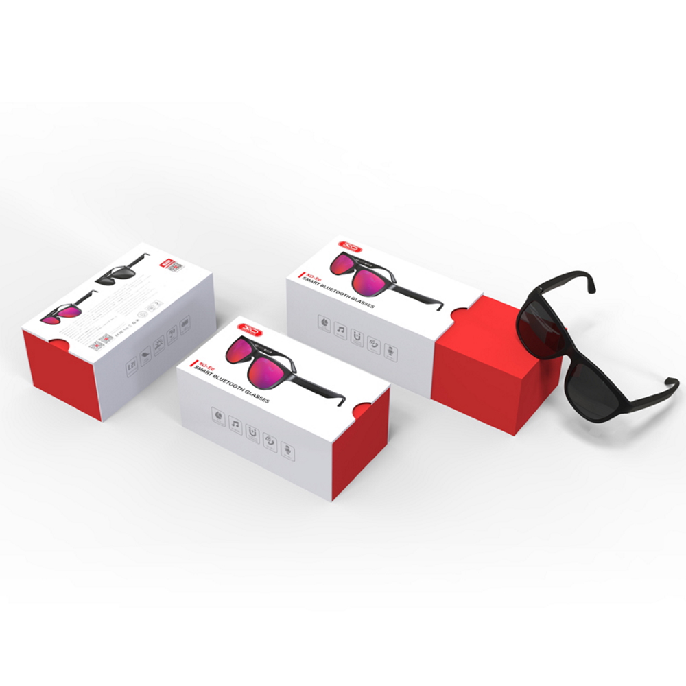 XO okulary bluetooth E6 przeciws�oneczne czarne UV400 / 4