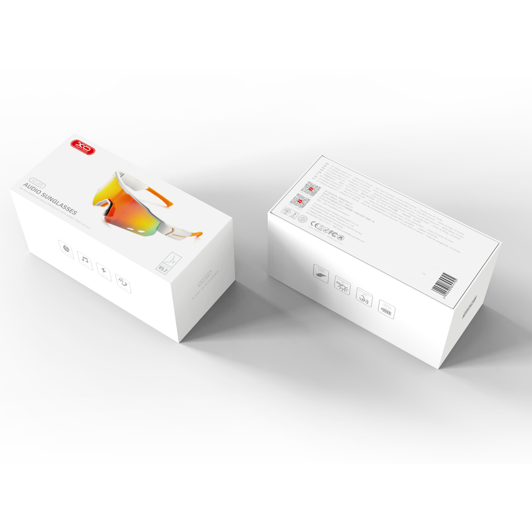 XO Okulary Bluetooth E8 przeciws�oneczne bia�e UV400 / 6