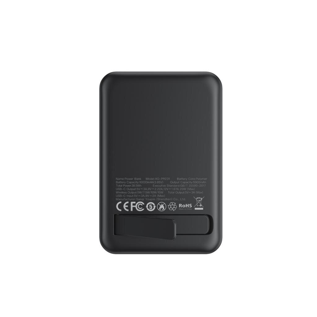 XO power bank magnetyczny PR231 20W 10000mAh czarny / 4