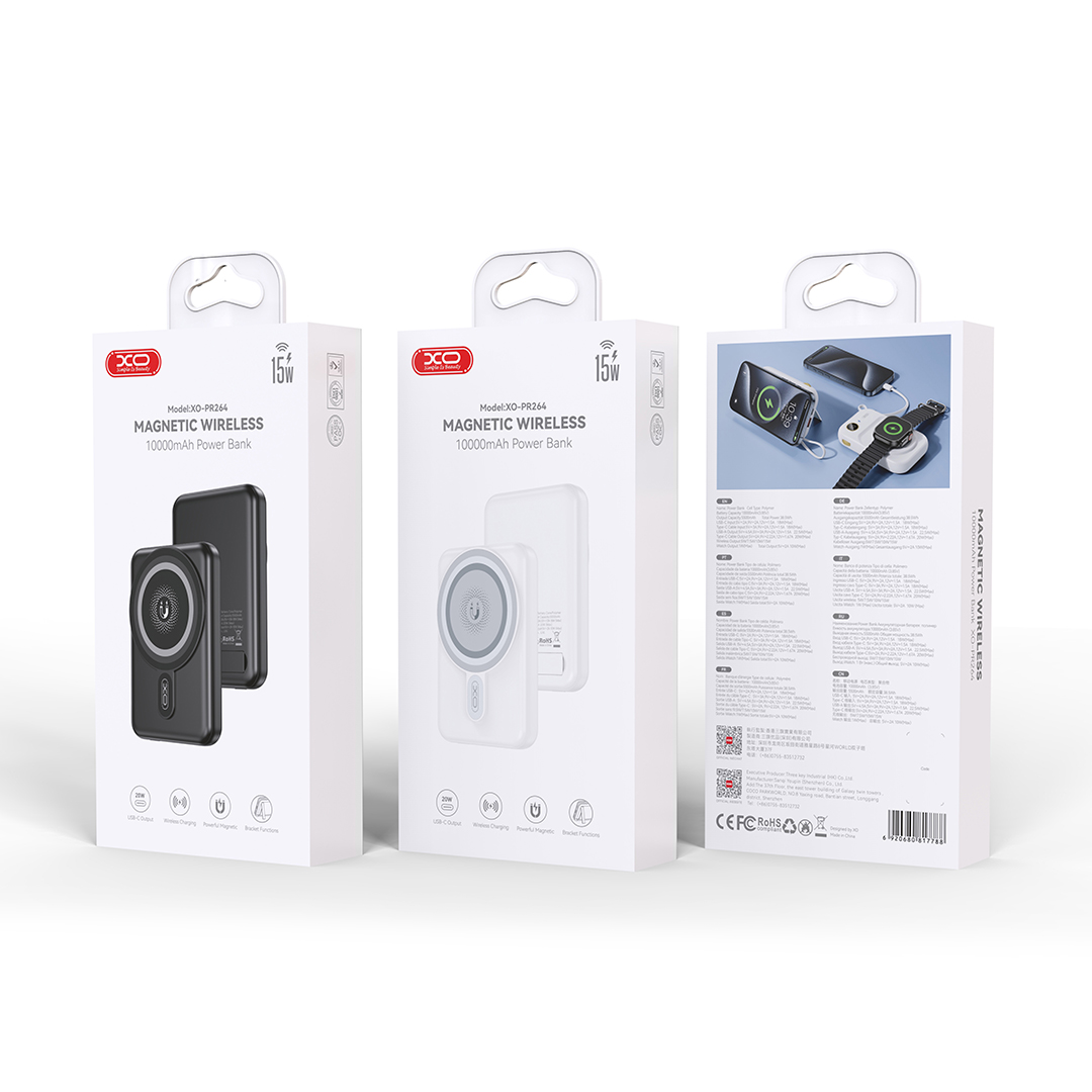 XO power bank magnetyczny PR264 20W 10000mAh bia�y / 3