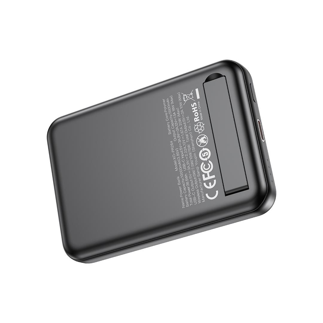 XO power bank magnetyczny PR264 20W 10000mAh czarny / 2