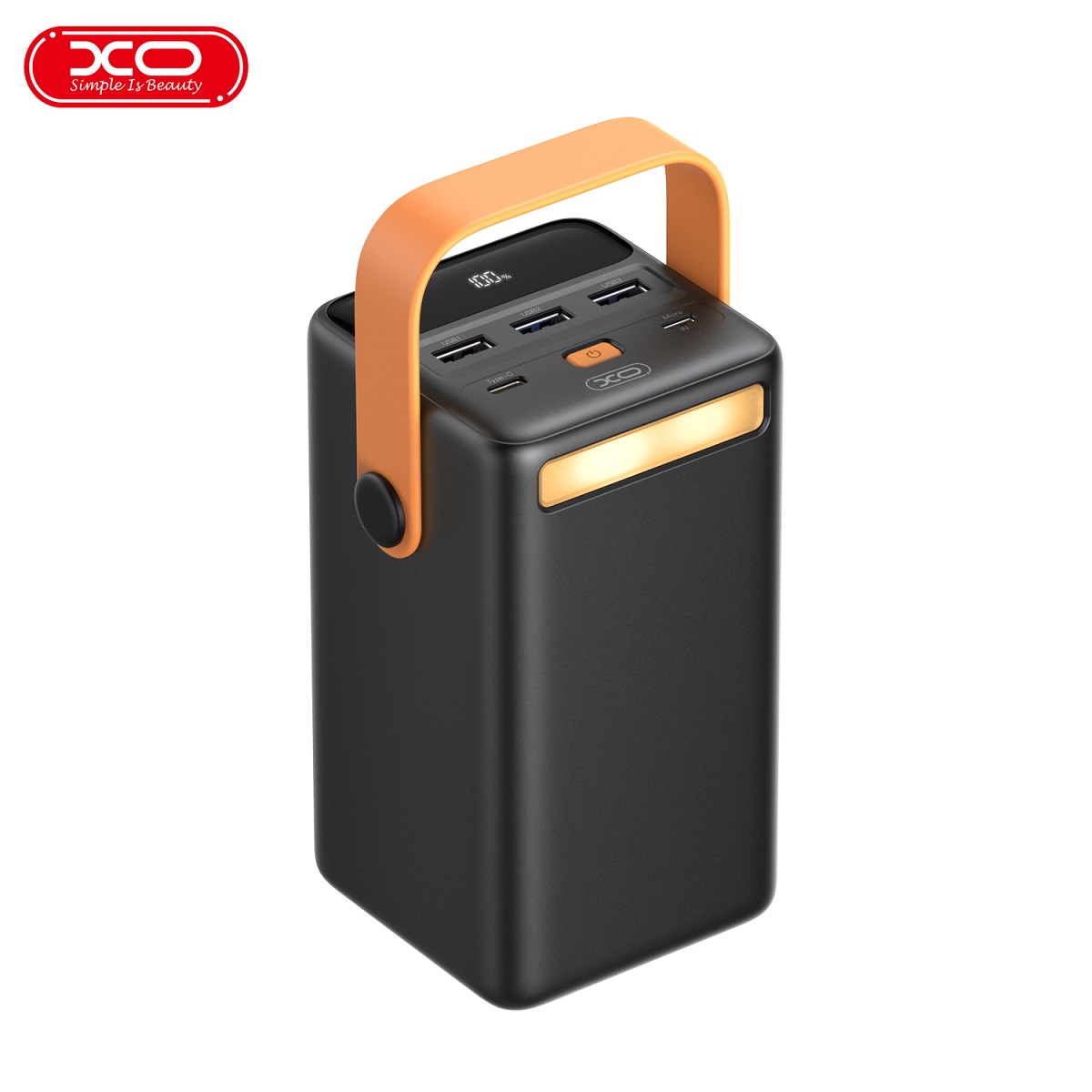 XO Power bank PR168 50000mAh QC22,5W - PD 20W czarny