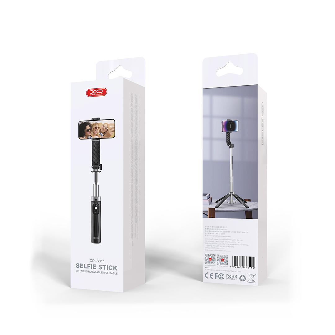 XO selfie stick Bluetooth tripod SS11 czarny 100cm / 3