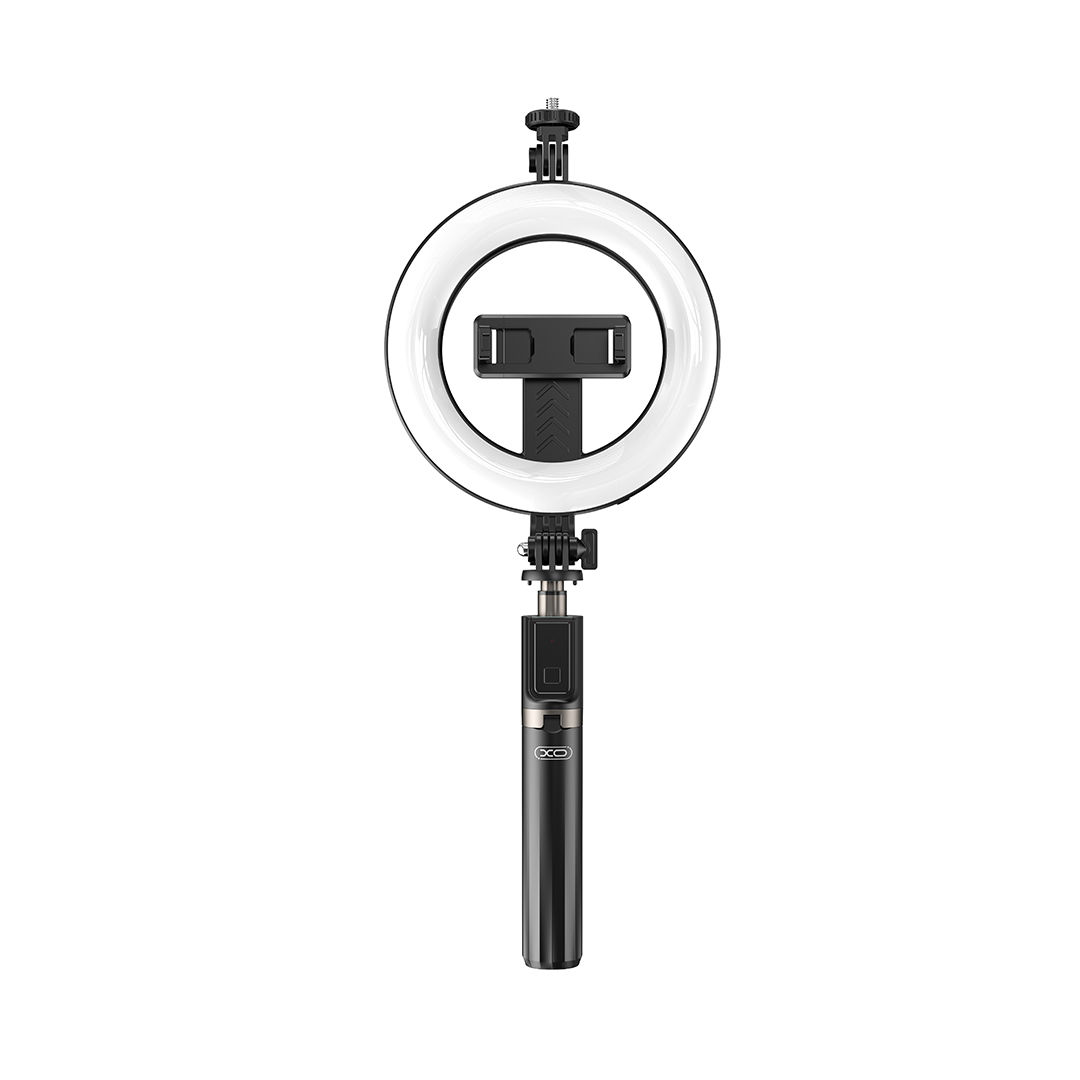 XO selfie stick Bluetooth tripod SS12 czarny 95cm z lamp LED / 2