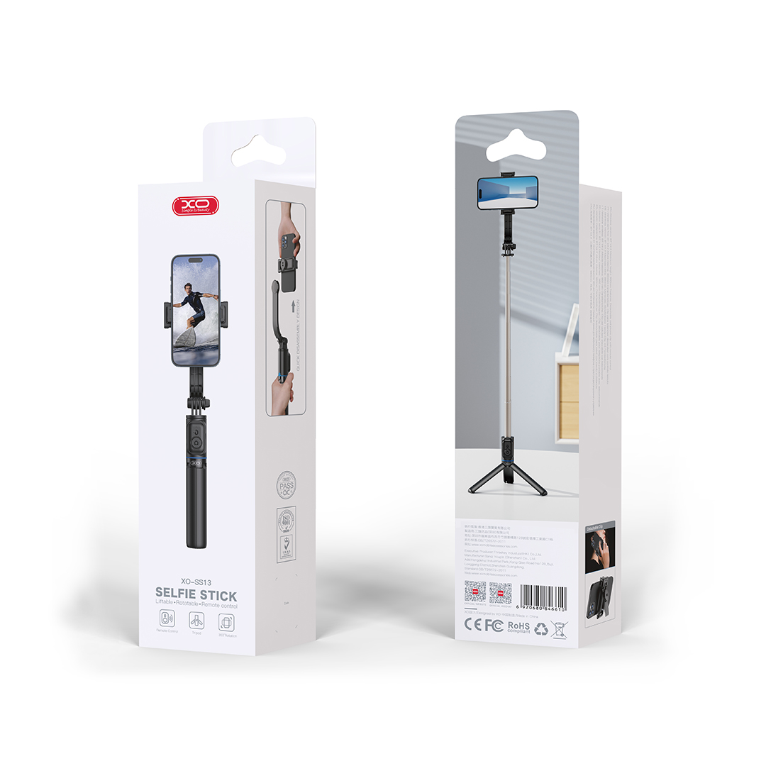 XO selfie stick Bluetooth tripod SS13 czarny 106cm / 5