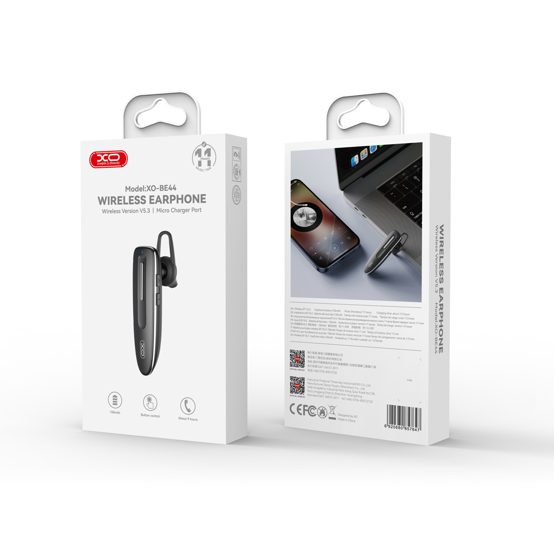 XO s�uchawka Bluetooth BE44 czarna / 5