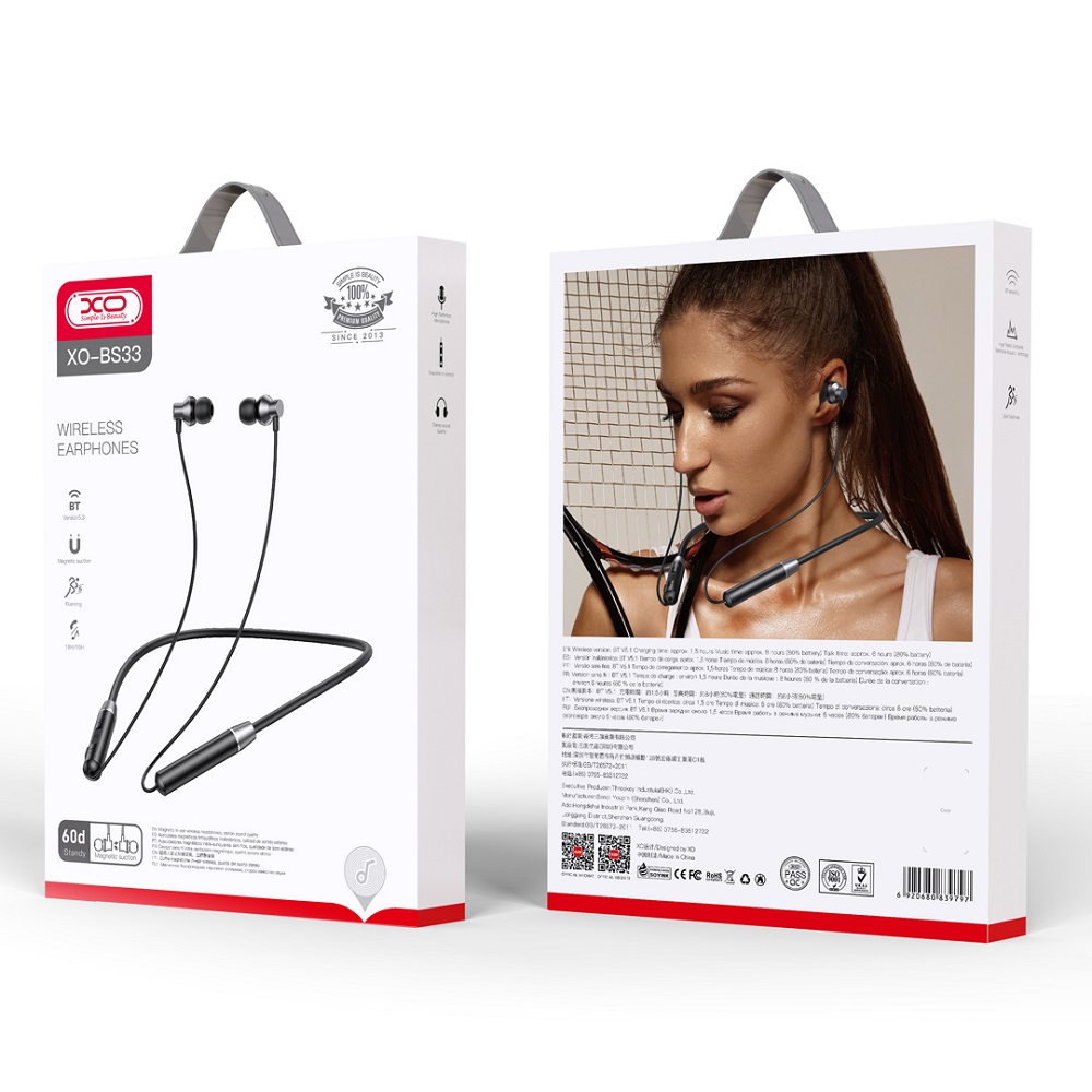 XO s�uchawki Bluetooth BS33 dokana�owe czarne / 7