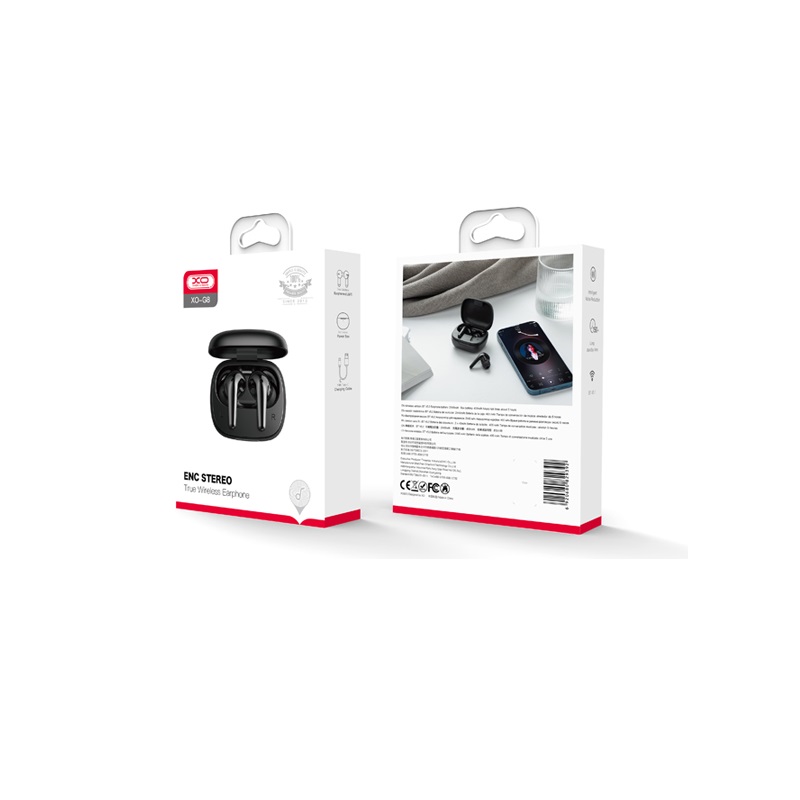 XO s�uchawki Bluetooth G8 TWS czarne / 4