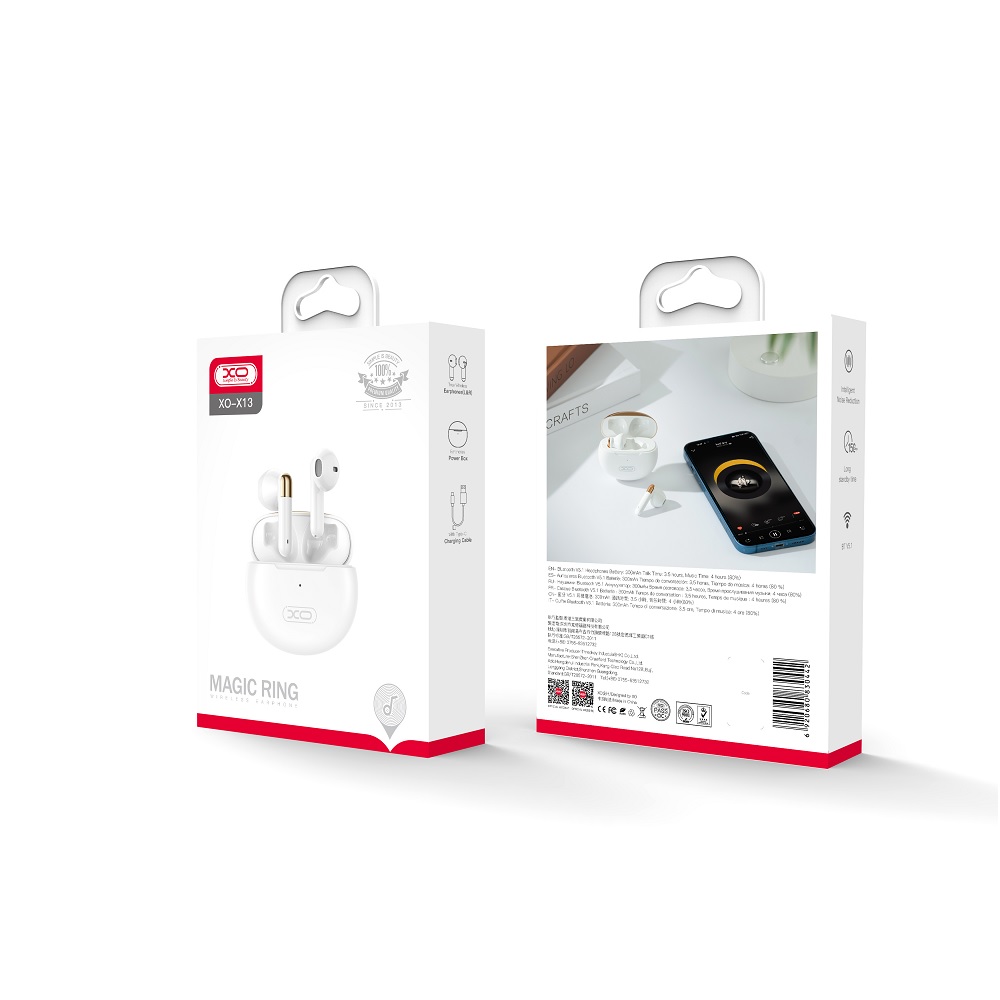 XO s�uchawki Bluetooth X13 TWS bia�e / 2