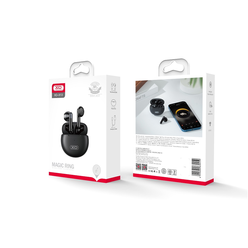 XO s�uchawki Bluetooth X13 TWS czarne / 2