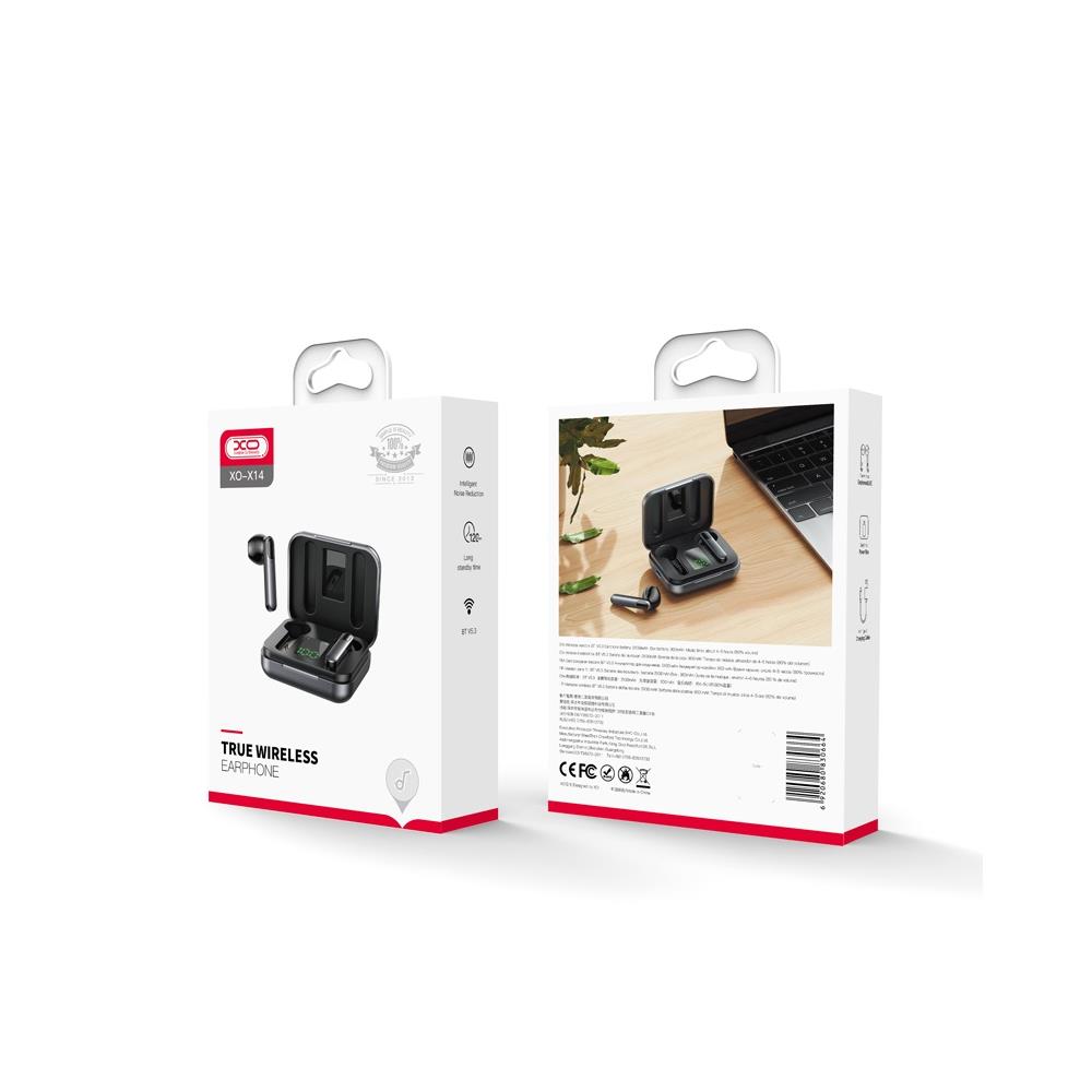 XO s�uchawki Bluetooth X14 TWS szare / 4
