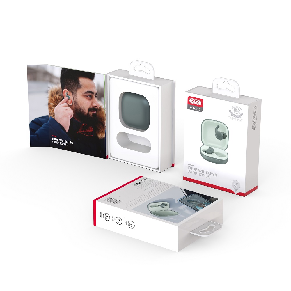 XO s�uchawki Bluetooth X15 TWS szare / 2