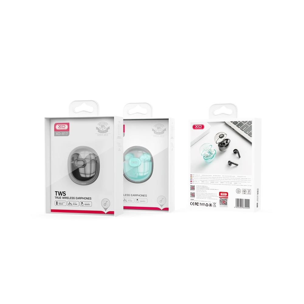 XO s�uchawki Bluetooth X17 TWS czarne / 2