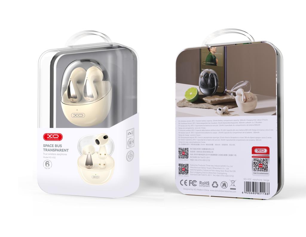 XO s�uchawki Bluetooth X32 TWS bia�e
