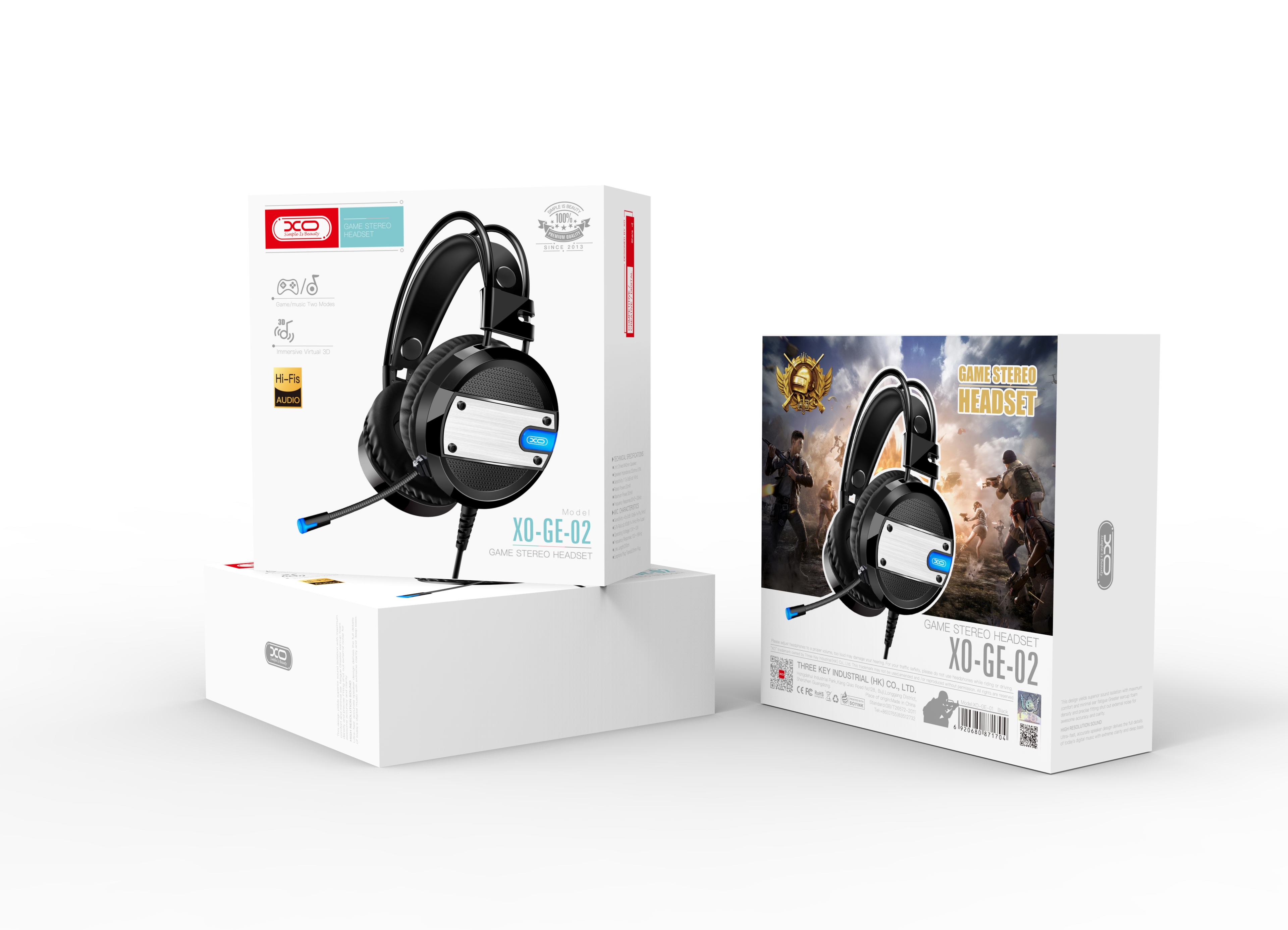 XO s�uchawki nauszne GE-02 czarne / 3