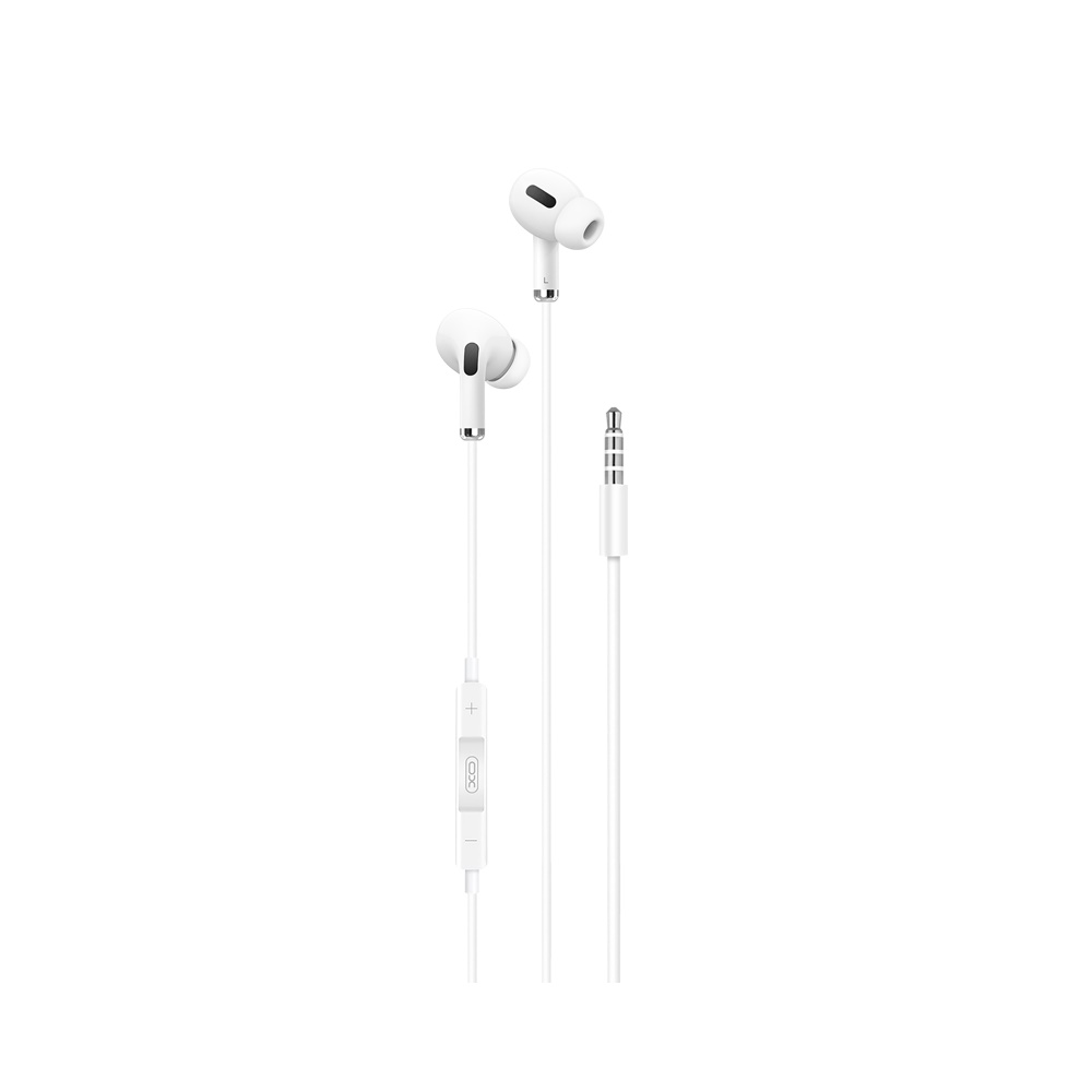 XO S�uchawki przewodowe EP22 jack 3,5mm bia�e Apple iPhone 12 Pro (6.1 cali)
