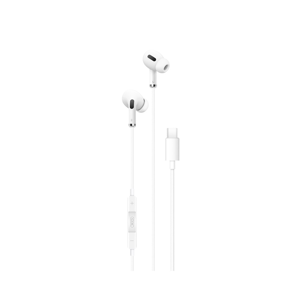 XO Suchawki przewodowe EP22 jack 3,5mm biae Apple iPhone 8 / 3