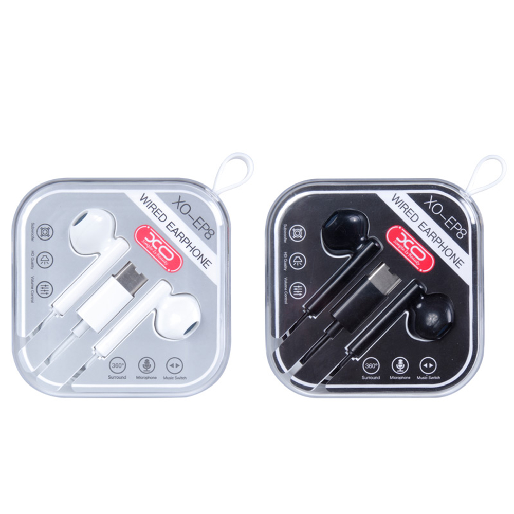 XO S�uchawki przewodowe EP8 typ-C czarne / 2