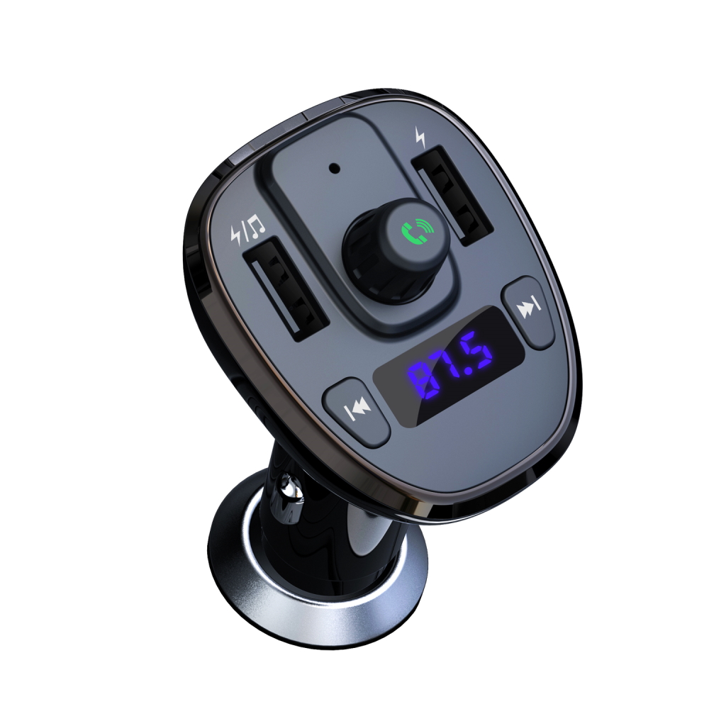XO transmiter FM BCC05 Bluetooth MP3 adowarka samochodowa 18W czarna / 3