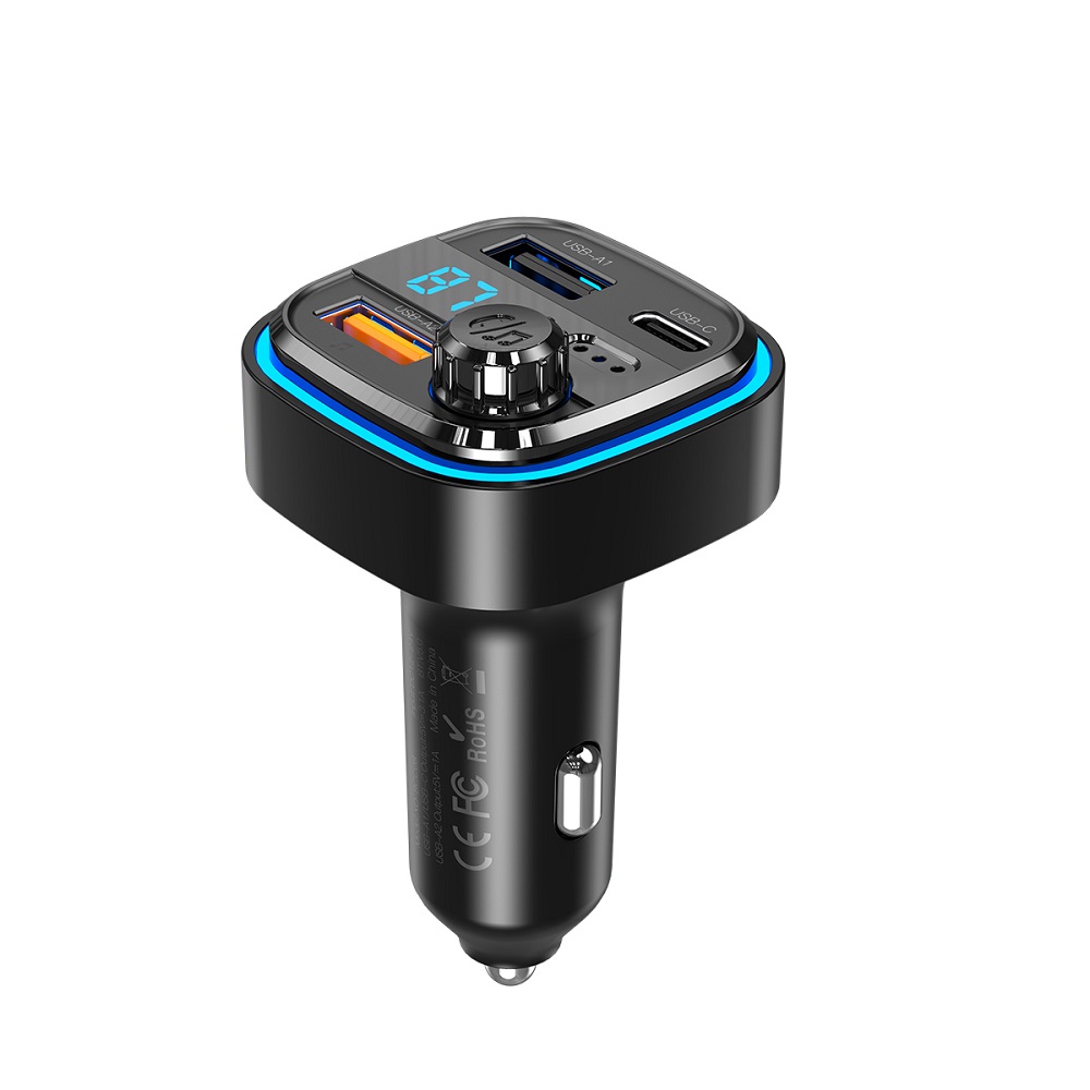 XO transmiter FM BCC08 Bluetooth MP3 adowarka samochodowa 3,1A czarna