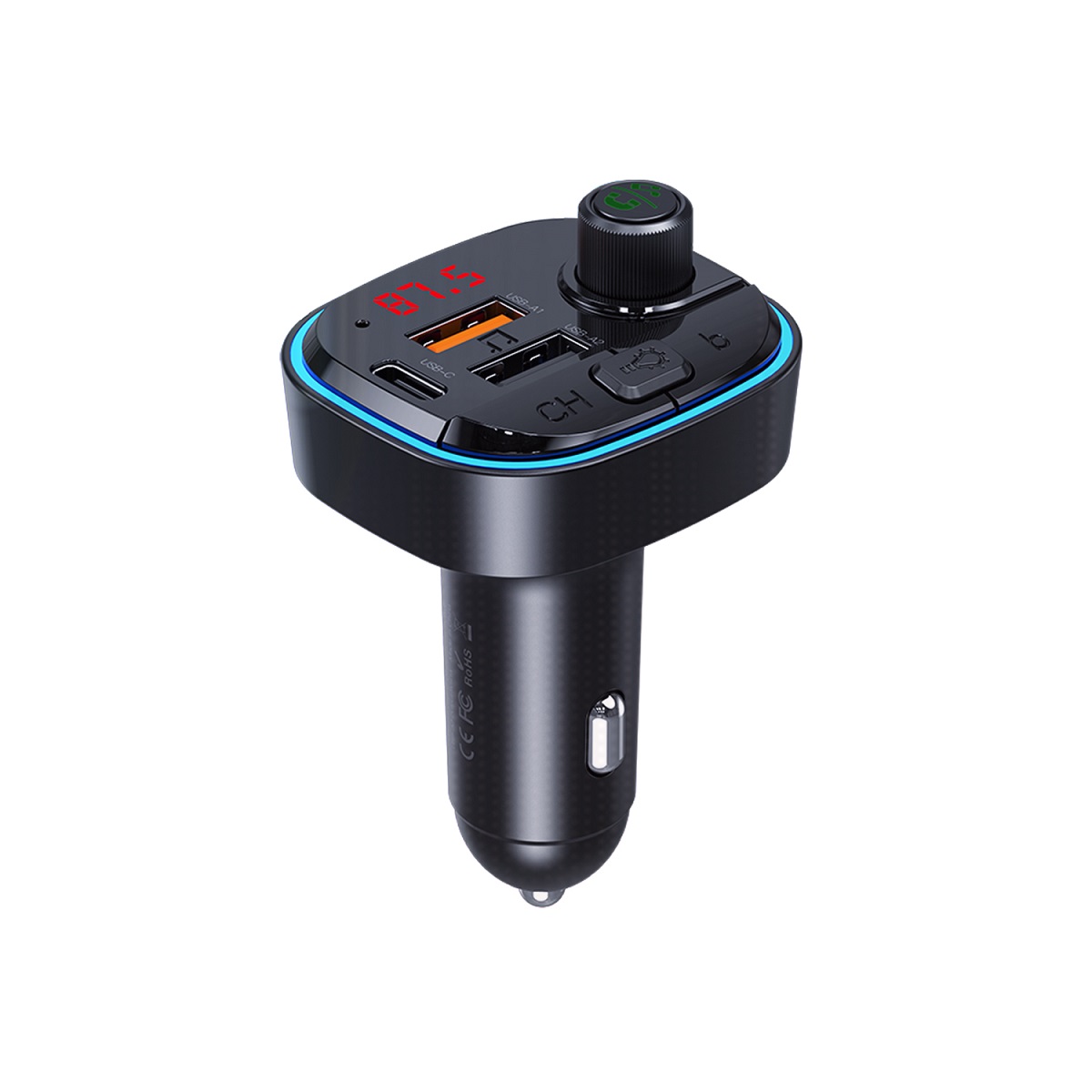 XO transmiter FM BCC11 Bluetooth MP3 �adowarka samochodowa 3,1A czarna / 3