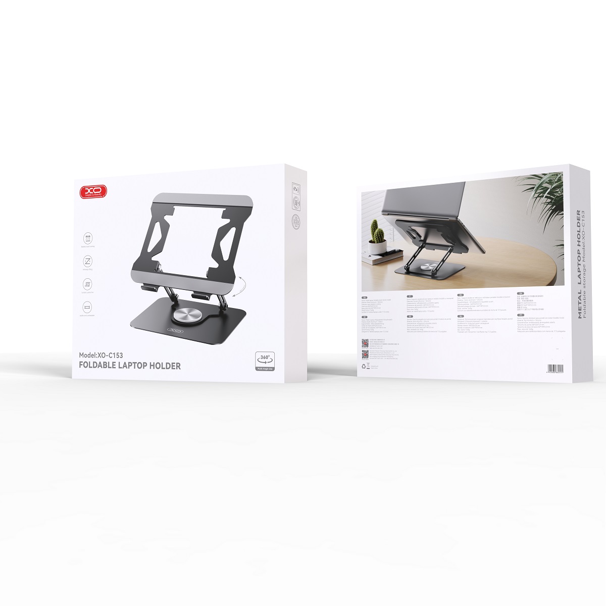 XO uchwyt podstawka C153 czarna do laptopa max 17,3