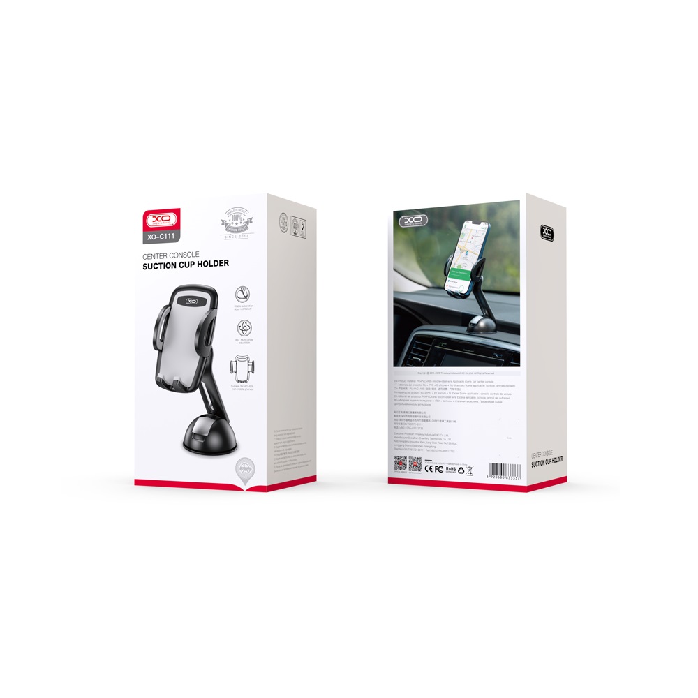 XO uchwyt samochodowy C111 czarny z przyssawk� / 2