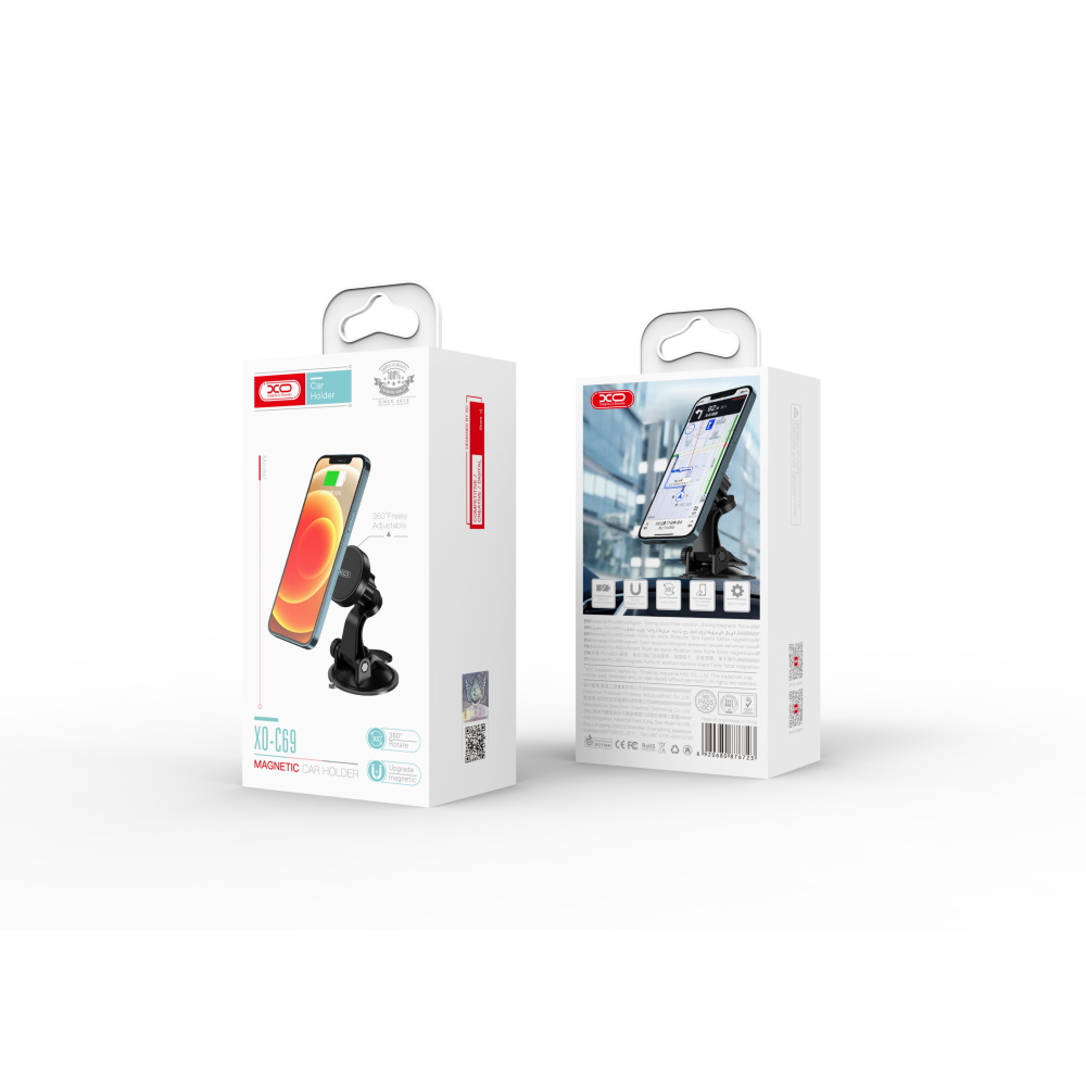 XO uchwyt samochodowy C69 magnetyczny czarny z przyssawk� / 5