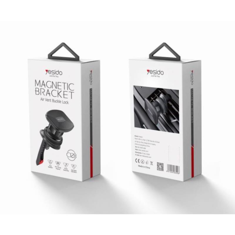 Yesido C128 magnetyczny Uchwyt Samochodowy do Kratki, BLACK / CZARNY / 2