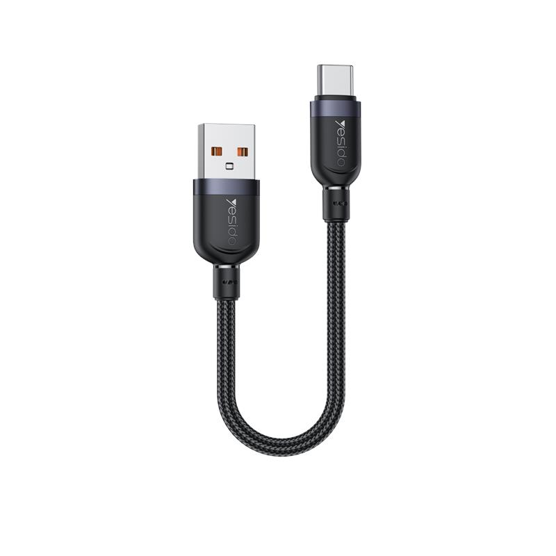 Yesido Kabel CA131C 18W USB-Type-C 0.3m 2.4A, BLACK / CZARNY