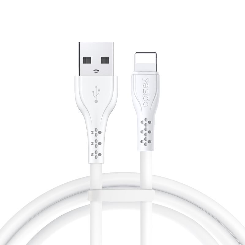 Yesido Kabel CA71 USB-Lightning 2A (20szt.) 1m, WHITE / BIA�Y