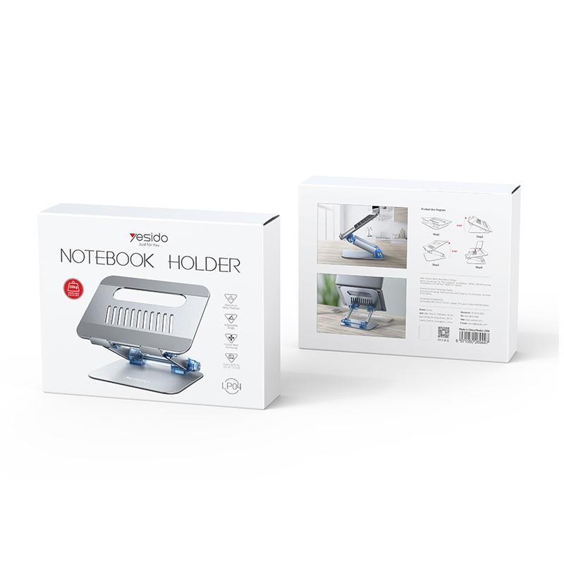 Yesido Laptop/Notebook Stand LP04 <20kg SILVER / SREBRNY / 2