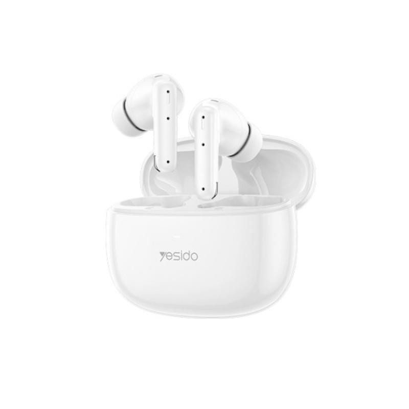 Yesido S�uchawki TWS28 (ANC&ENC) Bluetooth 5.3 250mAh, WHITE / BIA�Y