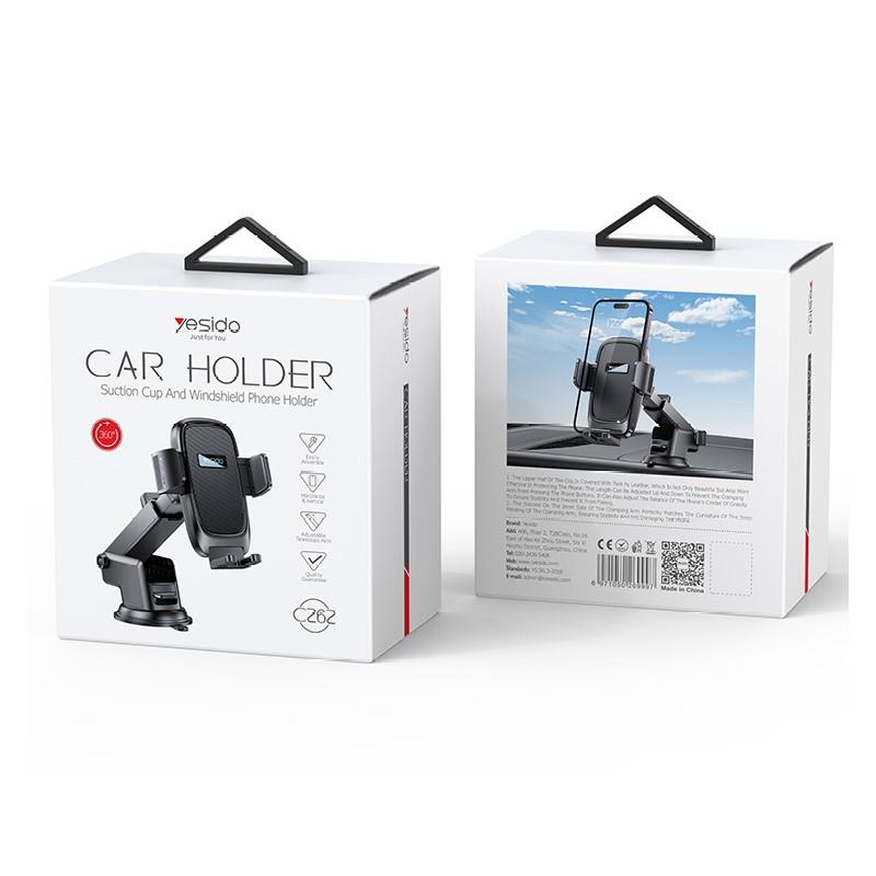 Yesido Uchwyt Samochodowy C262 BLACK / CZARNY / 2