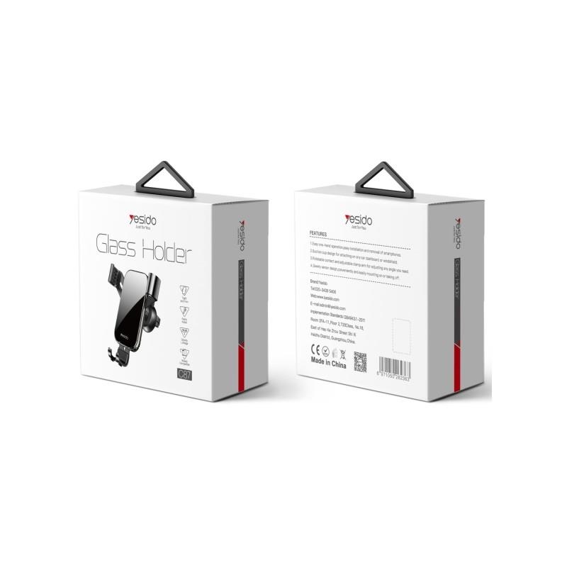 Yesido Uchwyt Samochodowy C87 do Kratki BLACK / CZARNY / 2