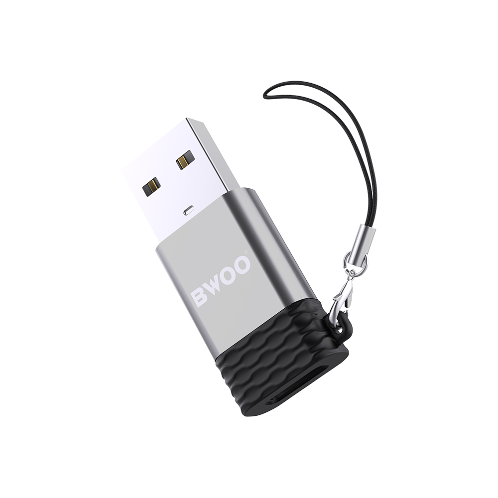 �BWOO adapter BZ-38 USB-C - USB szary OTG