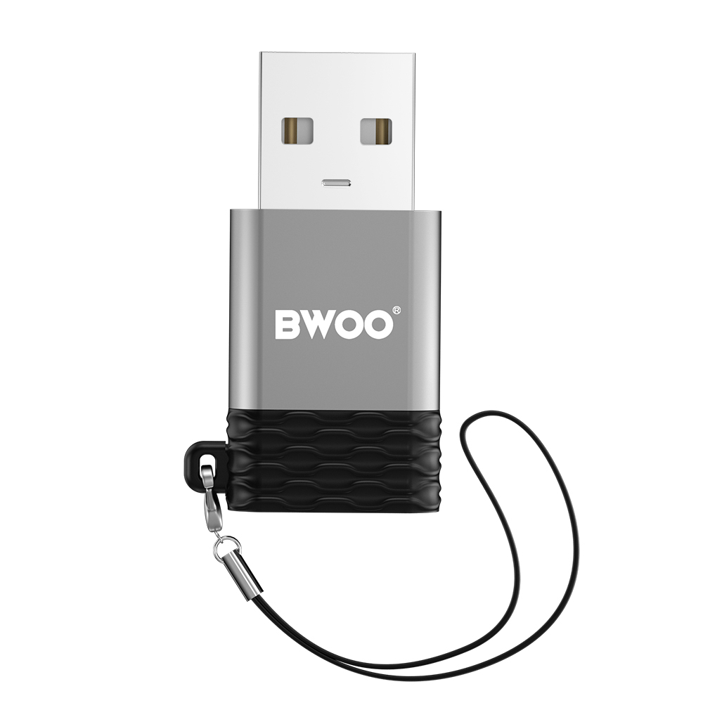 �BWOO adapter BZ-38 USB-C - USB szary OTG / 4