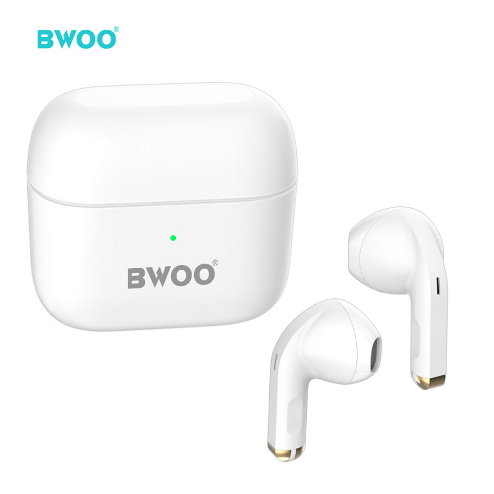 �BWOO s�uchawki Bluetooth TWS BW66 bia�e douszne / 2