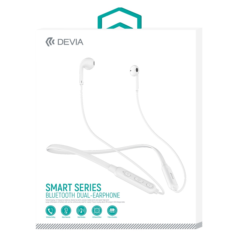 �Devia s�uchawki bluetooth Smart Neck bia�e / 3