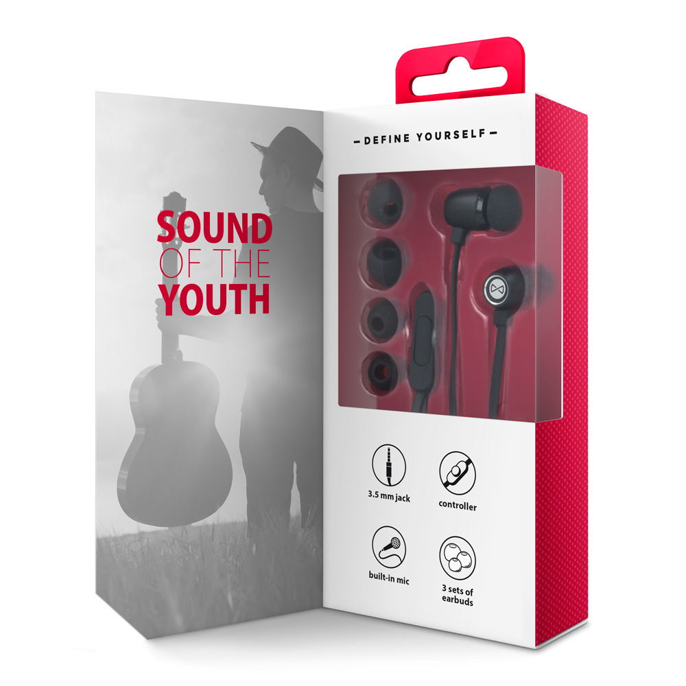 Zestaw s�uchawkowy Forever MSE-100 czarny / 2