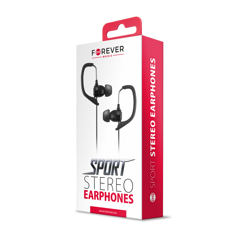 Zestaw s�uchawkowy Forever Sport Music czarny / 2