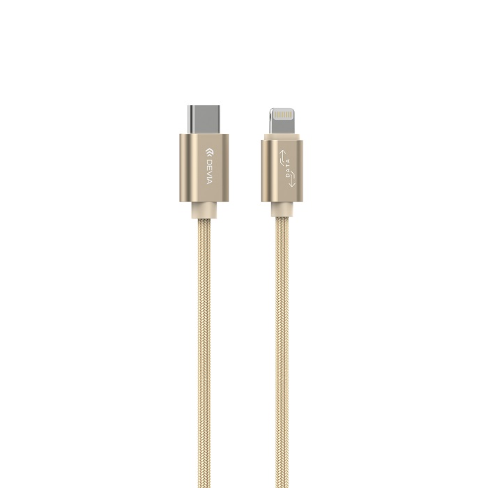 Kabel Devia Gracious type-C do 8-pin szampa�sko z�oty